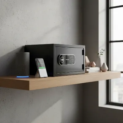 Yale Smart Safe in a modern home environment with smart home devices
